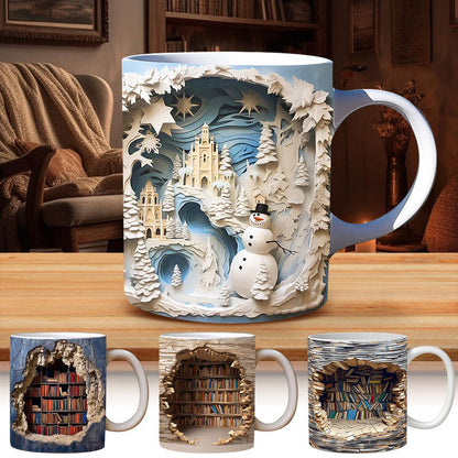 [kreatives Geschenk] 3D-Bücherregal-Tasse