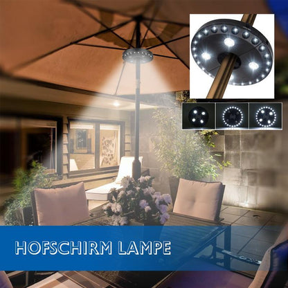 Superhelle 28 LED-Sonnenschirmbeleuchtung