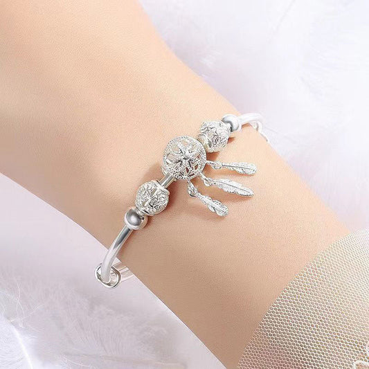 🎁【Ein bedeutungsvolles Geschenk】💎Verstellbares Traumfänger-Armband im Vintage-Stil