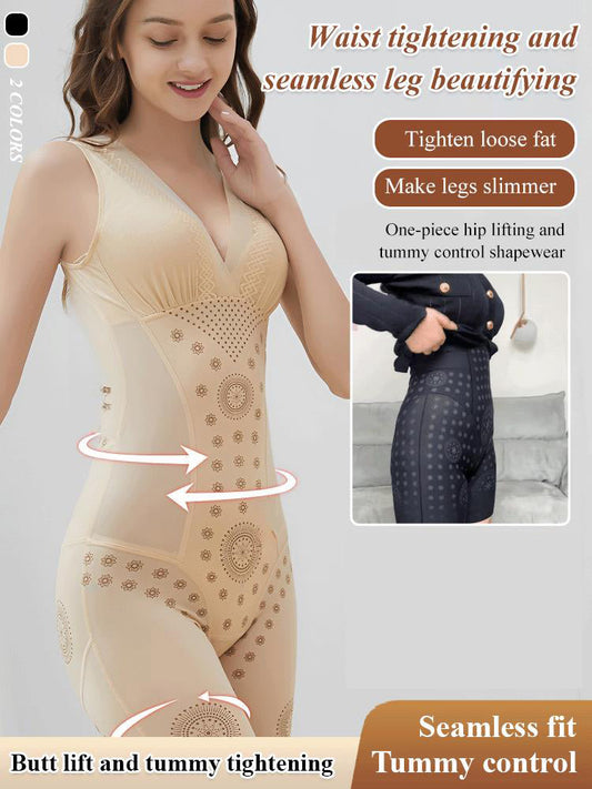 Einteilige, hüftstraffende und bauchkontrollierende Shapewear zum Ausziehen nach hinten